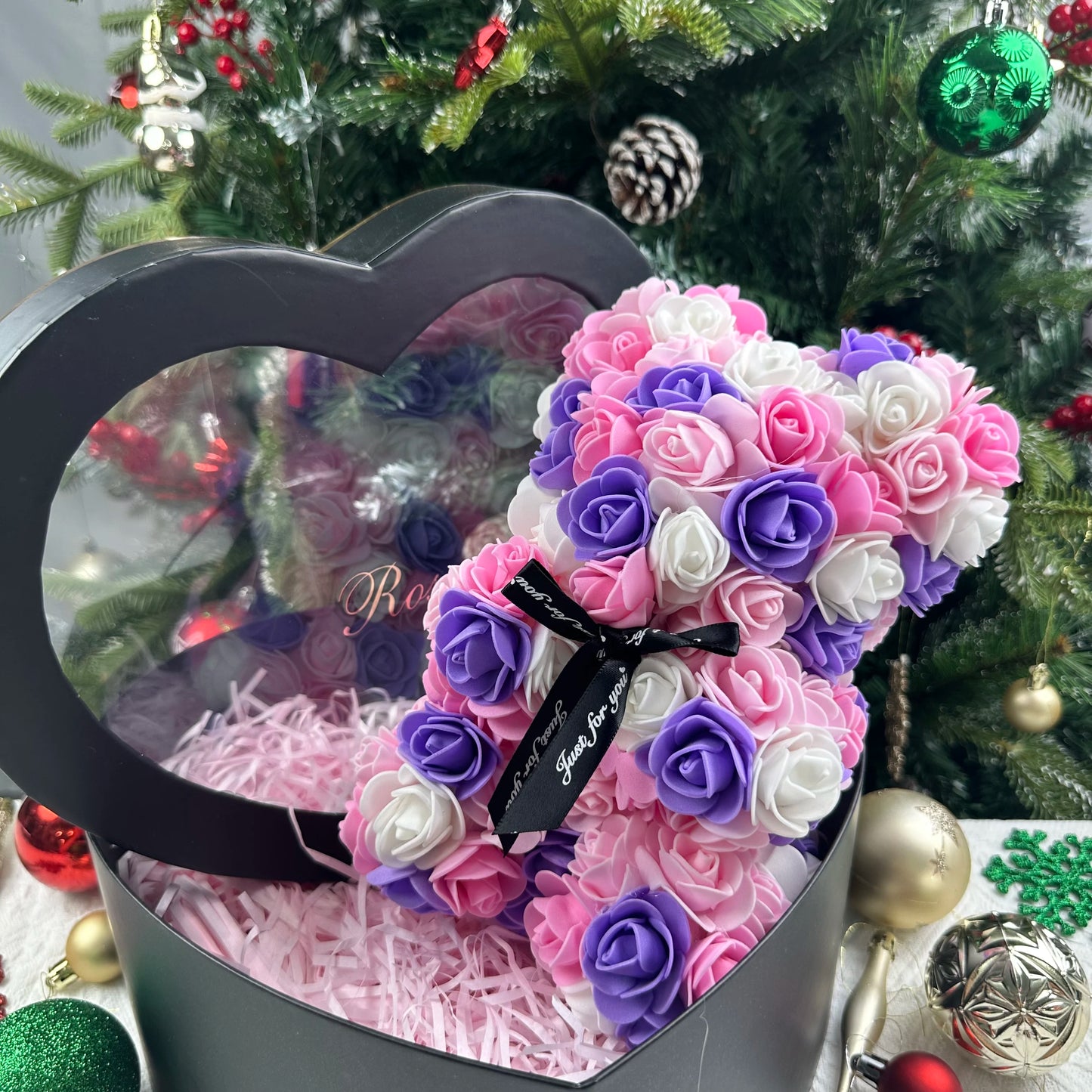 Romantic Rose Bear Gift in Box