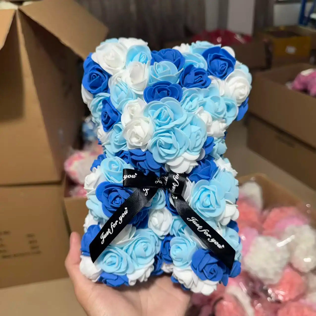 Romantic Rose Bear Gift in Box