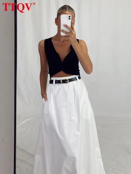 Véloria™ | Jupe Casual Chic Blanc – Sélection Véloria