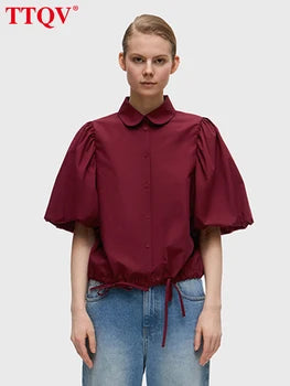 Véloria™ | Blouse Chic Bureau Vert – Allure Parisienne