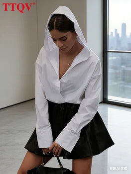 Véloria™ | Blouse Coupe Fluide Blanc – Allure Parisienne
