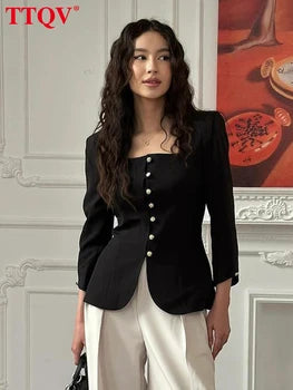 Véloria™ | Blouse Chic Bureau Noir – Chic & Confort