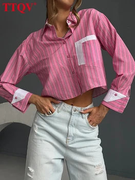 Véloria™ | Blouse Chic Bureau Rayé – Sélection Véloria