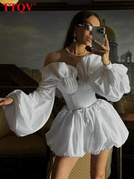 Véloria™ | Ensemble Coupe Fluide Blanc – Chic & Confort