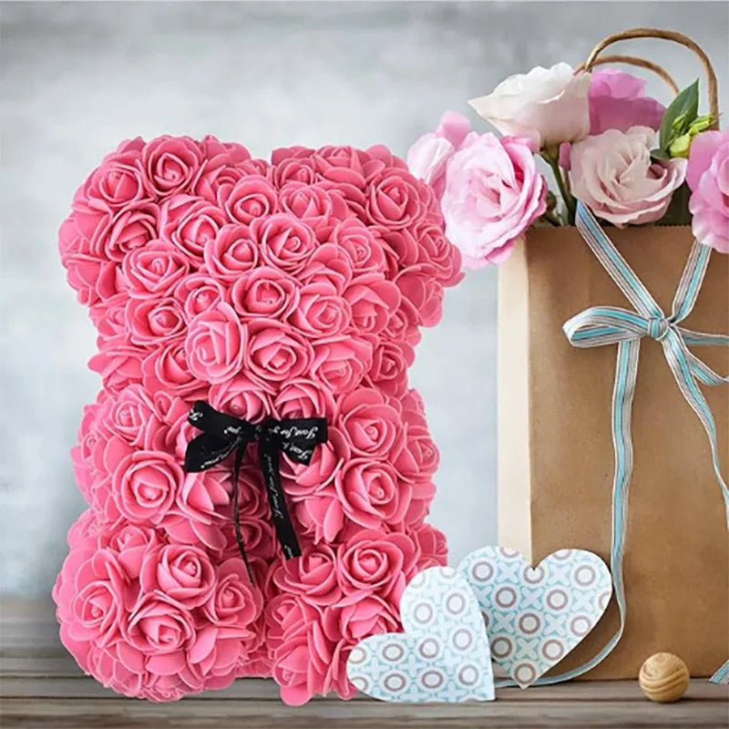 Romantic Rose Bear Gift in Box