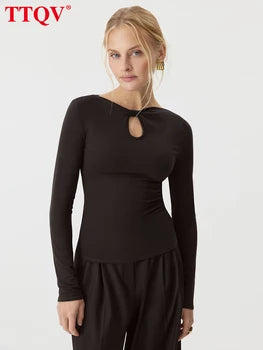 Véloria™ | Blouse Féminine Marron – Sélection Véloria